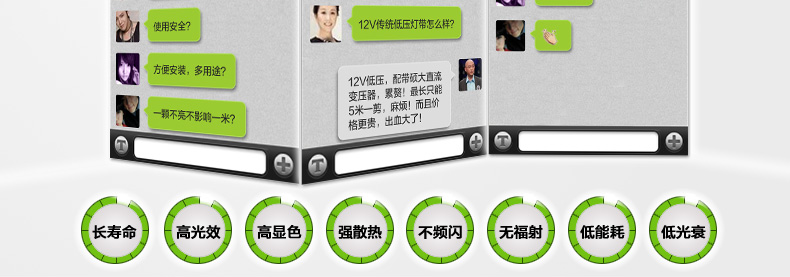
                                        君御LED灯带120珠3014超亮贴片暗槽客厅吊顶电视墙辅光照明 3014-正白                