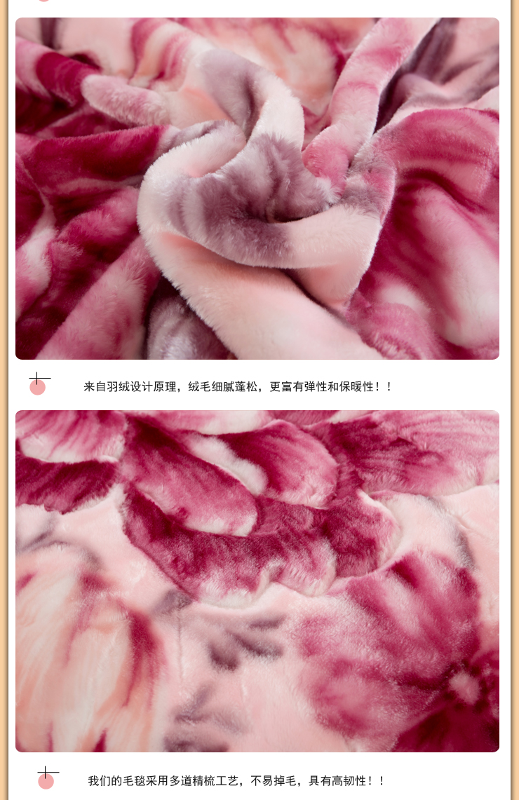 
                                        若枫品牌毛毯拉舍尔毯子仿羊毛盖毯加厚秋冬季家纺床上用品 毛毯-方格 1.5米/1.8米床                