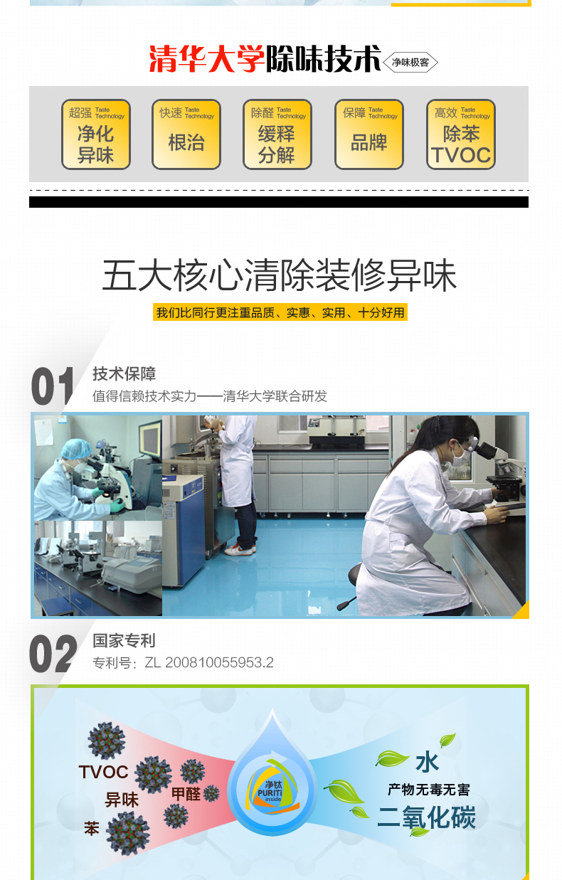 微摩净味极客 甲醛清除剂 装修除味剂 纳米光触媒  除甲醛喷剂家具空气进化喷雾强力型