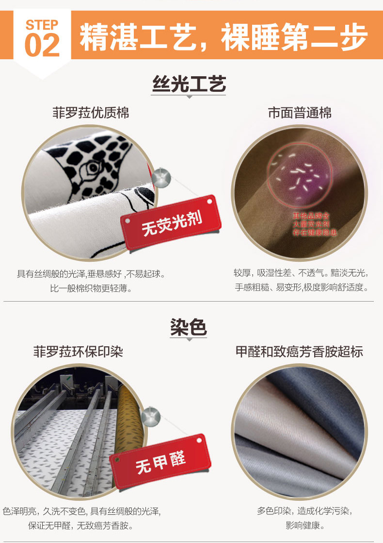 菲罗菈40支全棉210T床单 210根贡缎全棉床单 童迹斑驳 245*180