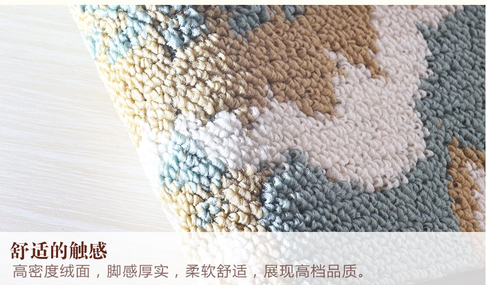 
                                                            御美地垫 欧式彩圈进门地垫防滑垫 客厅玄关垫厨房入户门垫脚垫地垫 彩圈7849-4 45x70cm玄关换鞋垫                
