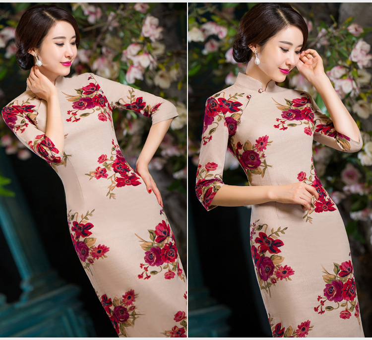 In accordance with the product 2015 ethnic still fall inside the reconstructed in the thin cuff Sau San video larger improved linen long skirt qipao garden XL Photo, prices, brand platters! The elections are supplied in the national character of distribution, so action, buy now enjoy more preferential! As soon as possible.