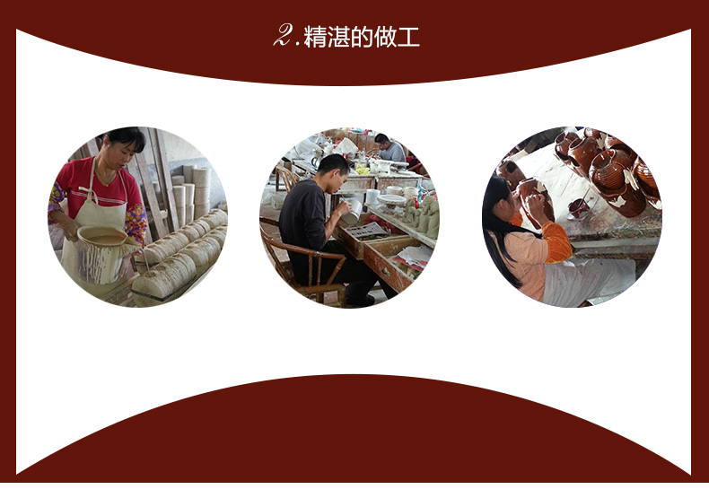 优贝家 创意家居装饰品陶瓷鸡摆件 结婚礼物实用摆设客厅电视柜办公桌陶瓷工艺品 五谷丰登对鸡