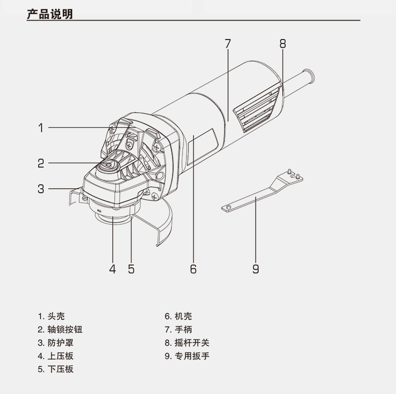 yat/亚特 yt2108打磨机角磨机 多功能磨光机手磨机切割机多功能砂轮角