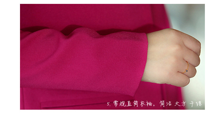 封面丽人 小西装女风衣春冬秋装中长款外套大码修身长袖休闲西服女装 米白 S