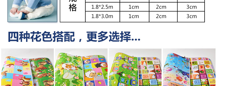 
                                        梓晨 卧室床边客厅宝宝爬行地毯婴儿童环保爬行毯加厚2cm泡沫 海洋世界梦幻王国 200*180*2cm                