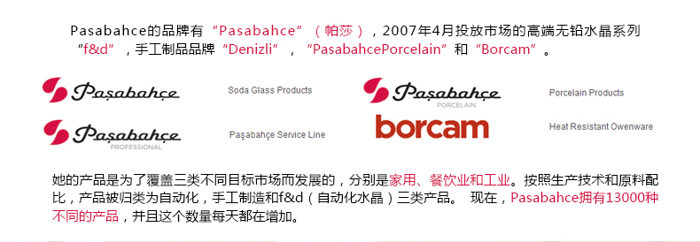 土耳其帕莎（Pasabahce）钢化玻璃碗沙拉碗10342透明玻璃碗可微波使用
