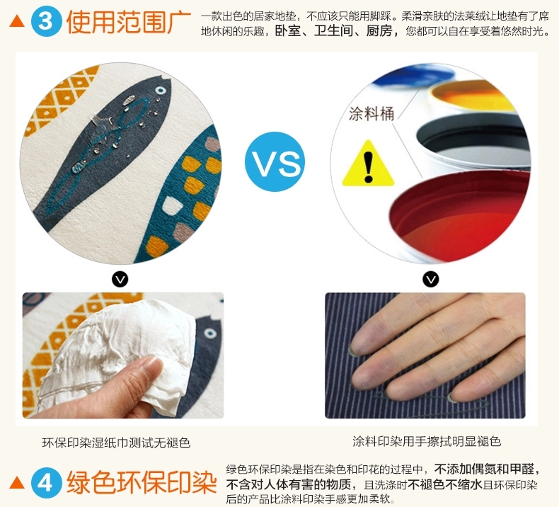 
                                                            芦苇  法莱绒进门地垫门垫门厅玄关入户脚垫浴室厨房长条地毯 浪漫满屋 40*60+50*80共2条装                