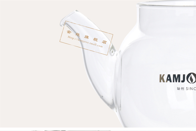 金灶( KAMJOVE)A-07茶壶玻璃过滤泡茶壶不锈钢内胆飘逸杯煮茶壶600ml