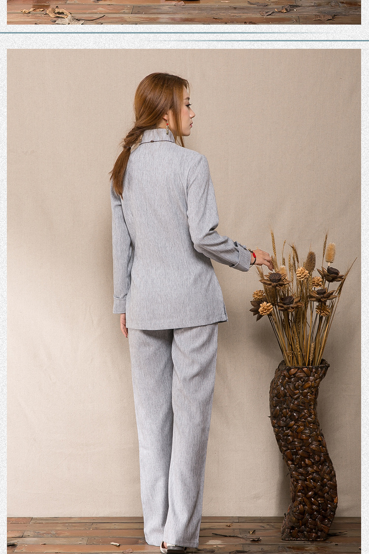 Ancient Evelyn, 2015 Autumn New) cotton linen china wind women improved Tang Dynasty Women's jacket coat kit shirt light gray suit XXL picture, prices, brand platters! The elections are supplied in the national character of distribution, so action, buy now enjoy more preferential! As soon as possible.