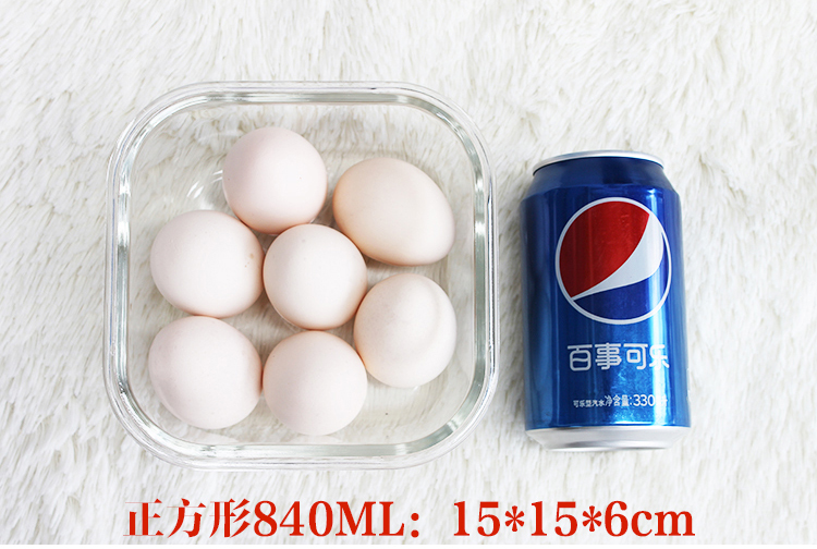 
                                        icook 韩式ICOOK耐热玻璃饭盒微波烤箱可用保鲜便当碗三件套带保温包套装IK084 透明盖套装                