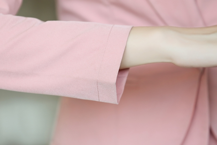 小西装女2015春秋新款韩版女装修身小款短装小西装上衣外套女短款气质外衣 皮粉色 XL