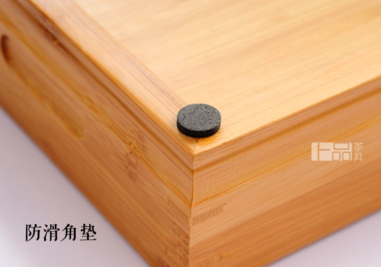 
                                        茗匠 小箱式储水茶盘 竹制茶盘  实木茶台茶海 功夫茶具 大中小号 大号40X28                