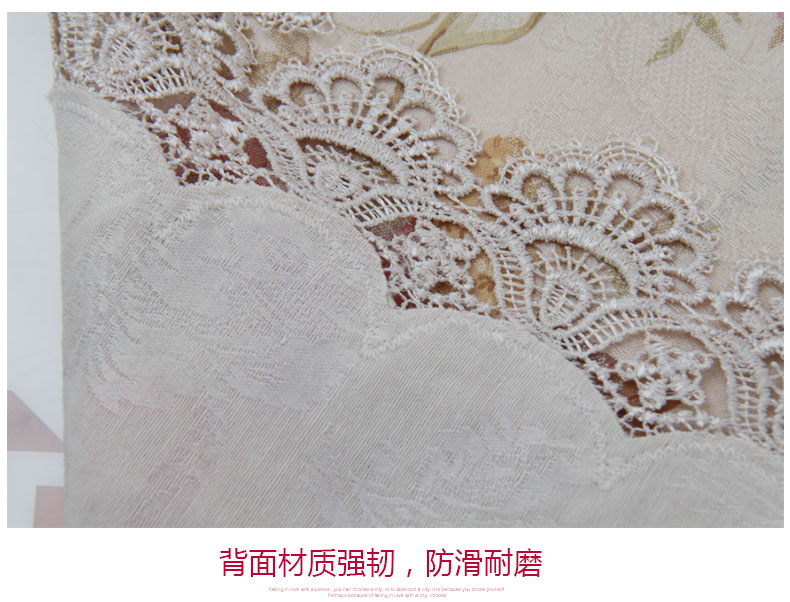 
                                        月和家思 欧式田园布艺桌旗桌布 床旗茶几布 红色 40*250cm桌旗                