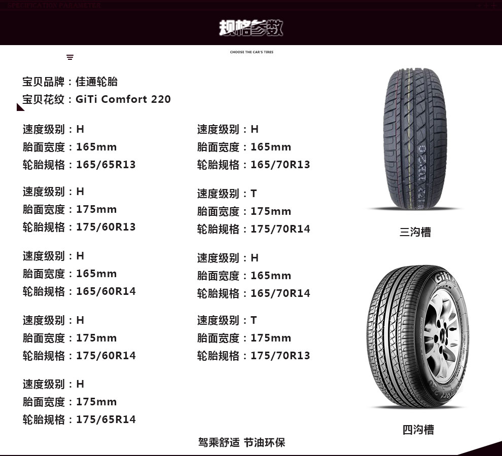 佳通汽车轮胎 220 175/60r13 77h适配北京b40_ 3折现价199元