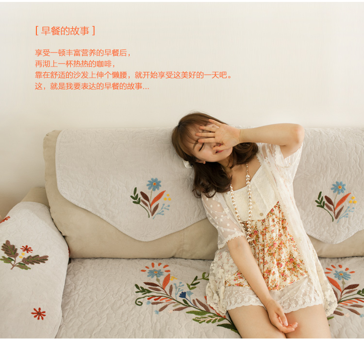 香芋谷色 沙发巾套装欧式高档沙发巾通用布艺沙发半盖布美式乡村沙发靠背巾 银灰色 150cm*72cm大双人沙发巾
