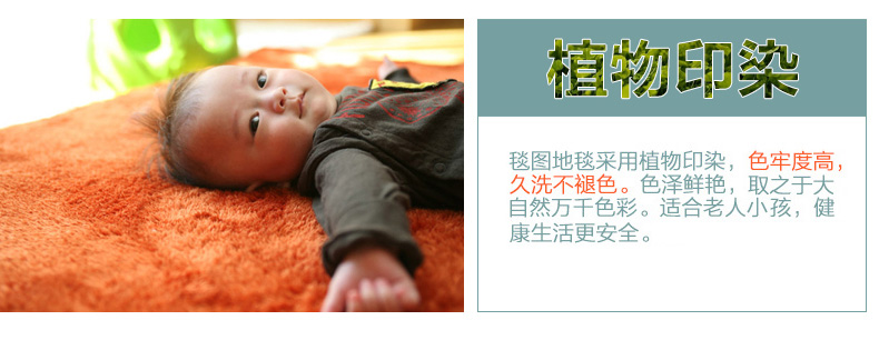 毯图地毯 客厅沙发地毯垫 现代长毛丝毛绒地垫 防滑加厚儿童大地毯 进门垫脚垫 卧室飘窗毯 紫色 60cm*90cm