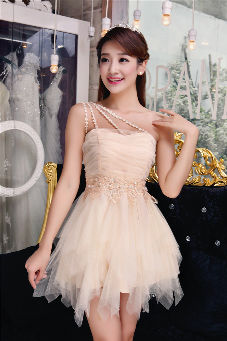 The 2015 autumn fen new temperament Sau San Diamond Pearl of the Staple manually wiping the chest dresses bridesmaid groups dress skirt pink S picture, prices, brand platters! The elections are supplied in the national character of distribution, so action, buy now enjoy more preferential! As soon as possible.