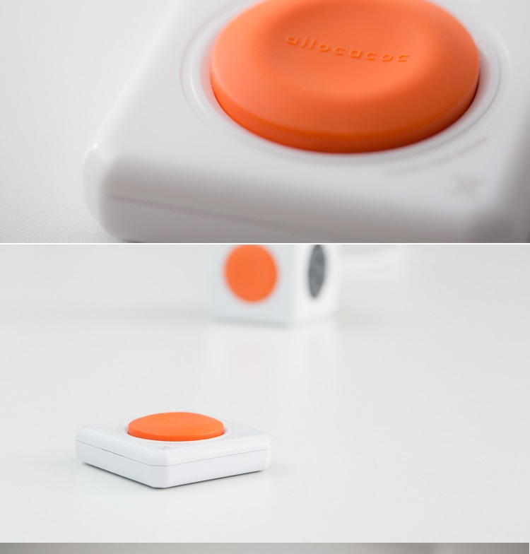 PowerCube Remote 全新三代无线遥控魔方插座-橙色1.5M带遥控器