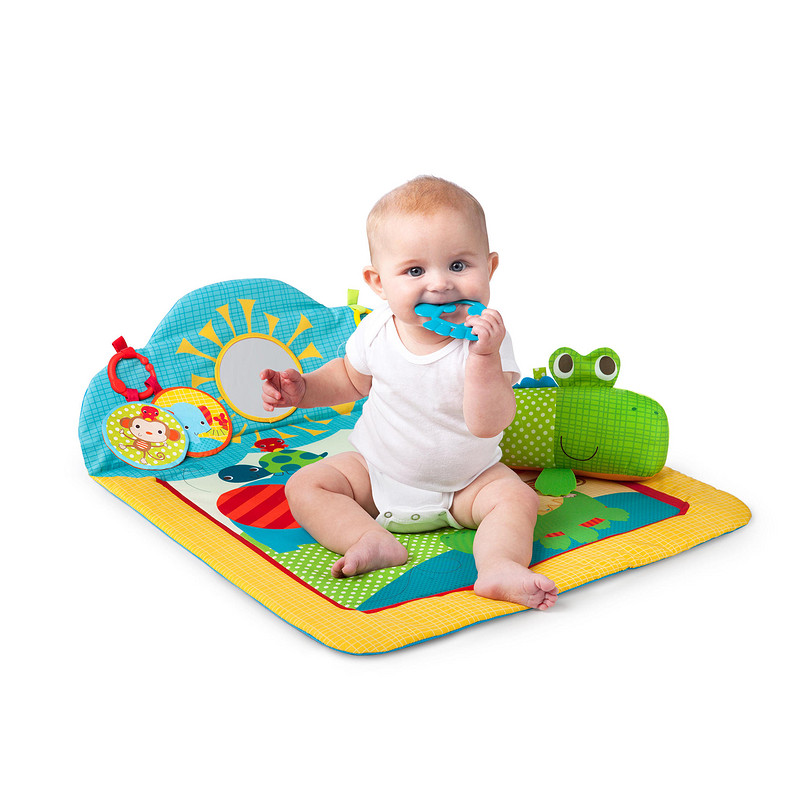 bright starts cuddly crocodile play mat