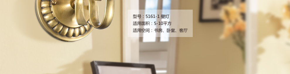 库博-光移动 欧式全铜装饰壁灯客厅卧室过道灯具 单头壁灯