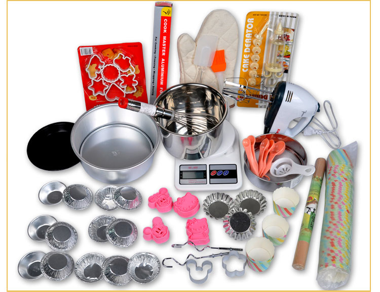 千团精工 烘焙工具套装 新手必备烘培 做蛋糕\/饼干\/蛋挞的模具套餐 带打蛋器不带厨房秤怎么样?京东商城的价格走势-慢慢买比价网