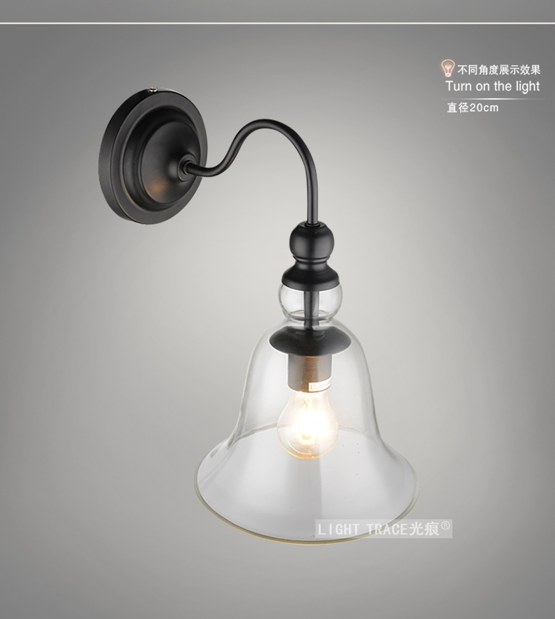 梦晗灯饰LOFT欧式壁灯 阳台过道墙灯镜前灯走廊 楼梯简约 壁灯B201305