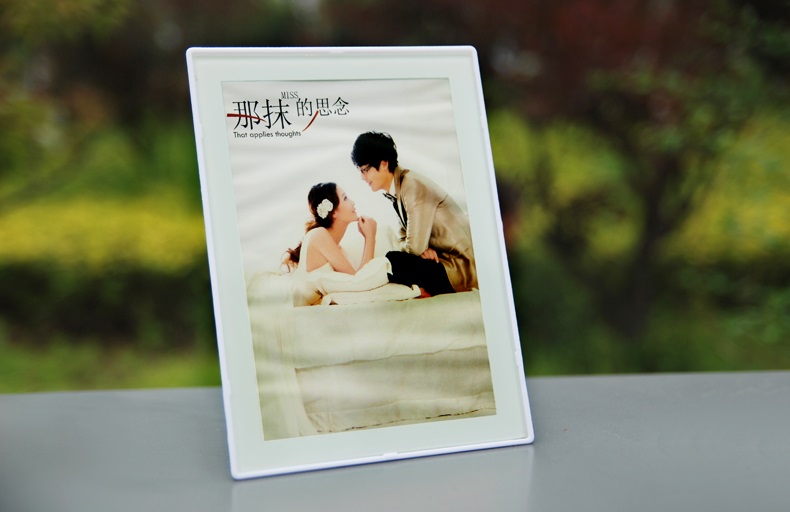 7寸创意苹果相框摆台 婚纱照片儿童苹果像框相架画框摆台玻璃相框 白色 7寸横竖可摆