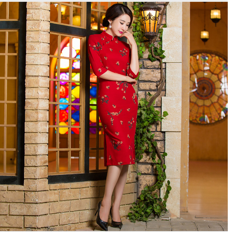 The beautiful new summer 2015-oriented retro graphics in Short Thin Sau San large cuff improved linen long skirt qipao Samui red L picture, prices, brand platters! The elections are supplied in the national character of distribution, so action, buy now enjoy more preferential! As soon as possible.