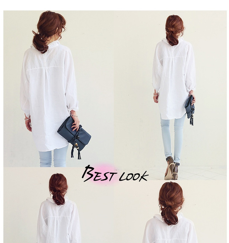 Estee Lauder year Ting 2015 spring and summer new thick mm mandatory Korean fashion summer and autumn the softness relaxed the long-sleeved shirt, blue 8002 are code pictures, price, brand platters! Elections are good character, the national distribution, so why buy now enjoy more preferential! Health