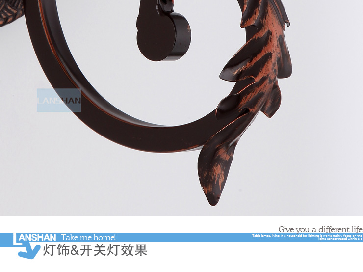 岚珊 欧式壁灯具时尚卧室灯床头灯客厅灯简约过道灯饰B152