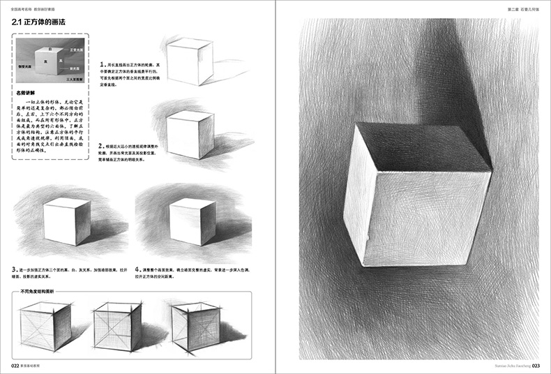 【送橡皮】2017素描基础教程书从入门到精通赵锦杰零基础自学铅笔绘画