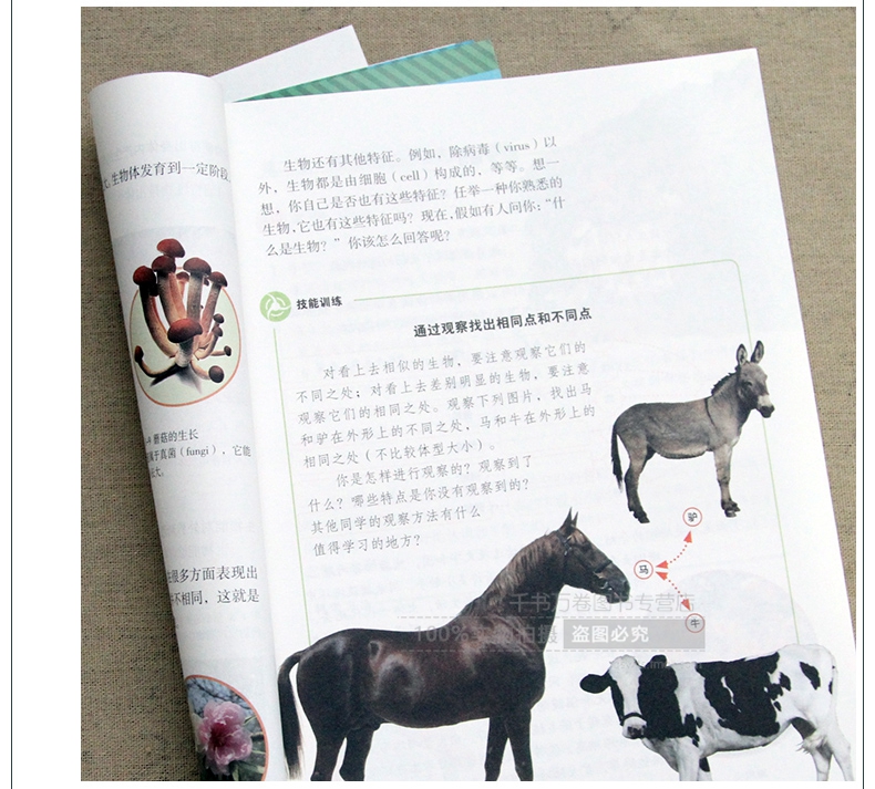 2018年初中生物课本全套教材人教版初中生物7-8年级共4本教科书 七