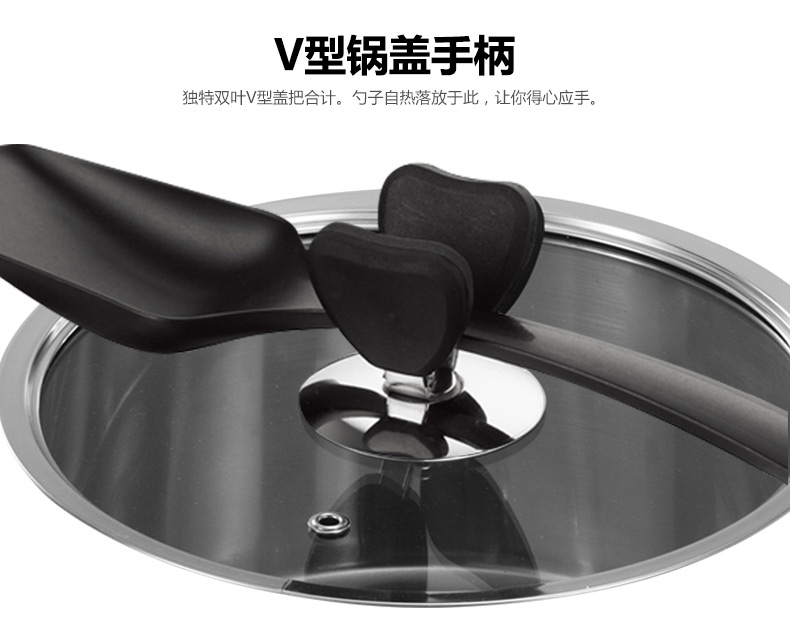 徳世朗不锈钢奶锅迷你小汤锅复底煮粥煮面锅具德国工艺DSL-M030