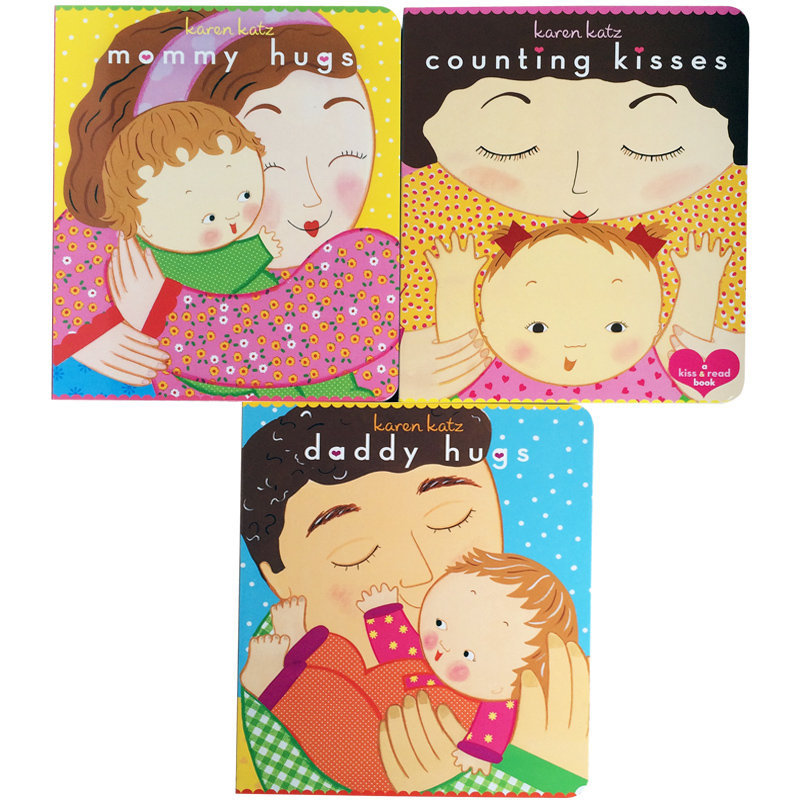 幼儿英语启蒙 karen katz baby love 翻翻纸板书3本 进口原版童书
