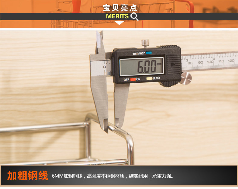 古采尼304不锈钢碗盘架沥水架双层碗架多功能厨房置物架收纳餐具置碗架 上层和下层和菜板和筷子搂D