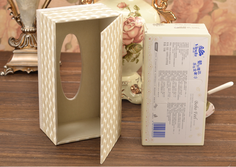 
                                                            【2件8.8折】皮质纸巾盒 皮革抽纸盒客厅餐巾纸抽盒子 家用桌面茶几创意欧式现代简约车载车用 小号-白色闪电纹                
