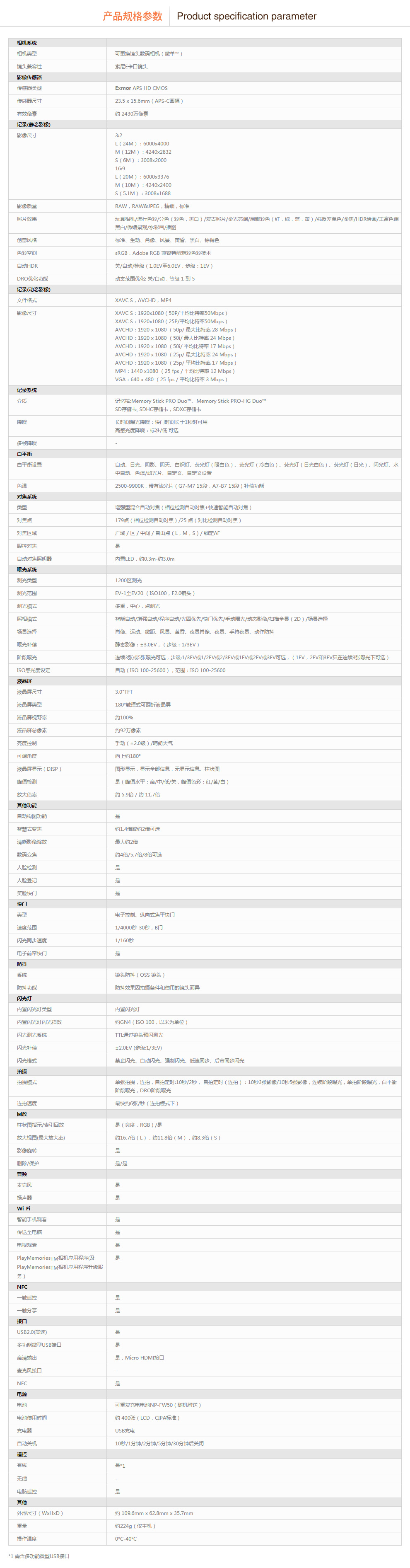索尼(sony)ilce-5100l/a5100 微单相机/180度翻折屏自拍相机 棕色(16