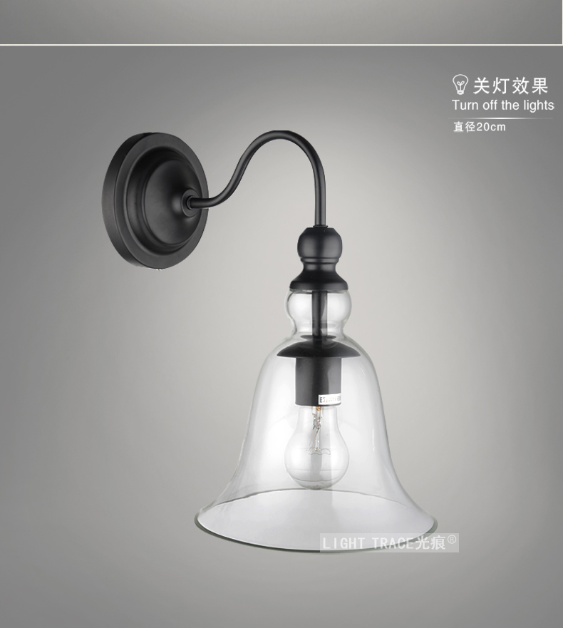 梦晗灯饰LOFT欧式壁灯 阳台过道墙灯镜前灯走廊 楼梯简约 壁灯B201305