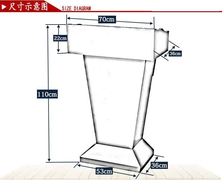 不锈钢室外发言演讲台桌花亚克力鲜花白色商务会议桌仿真讲台礼服培训