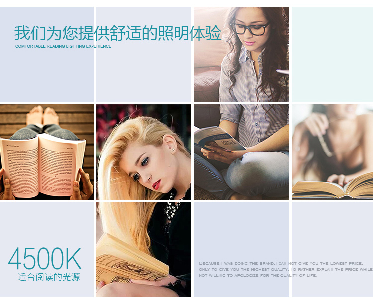 一米青品  LED护眼台灯 创意简约时尚学生学习阅读工作灯 触摸滑动调光折叠床头灯 8W 圆底七档滑动调光 金色