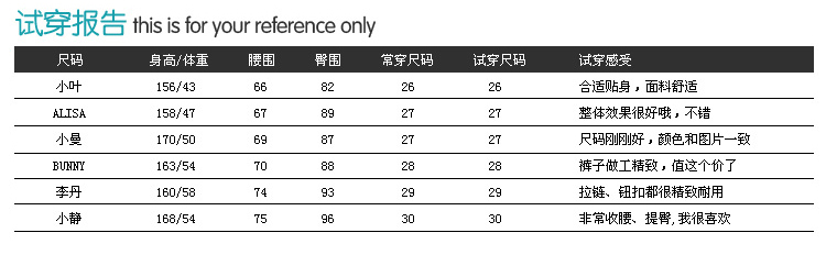 花孜语2015秋韩版显瘦高腰排扣微喇牛仔长裤女H50095  浅蓝色 26码1尺9
