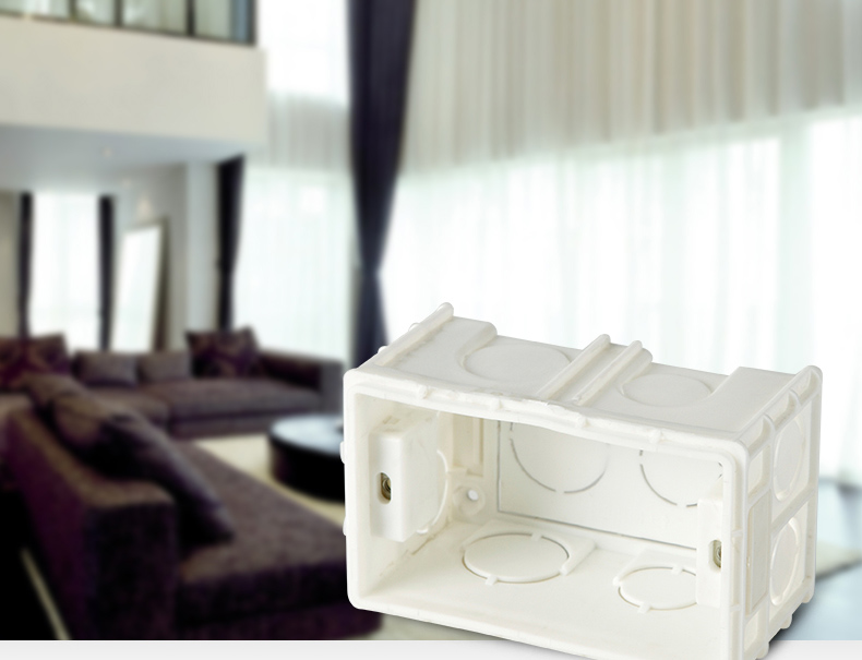 天正电气 PVC118(120)型二位暗盒 安装开关插