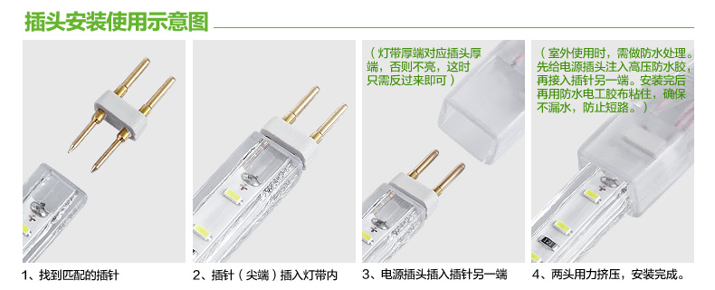 
                                        君御LED灯带120珠3014超亮贴片暗槽客厅吊顶电视墙辅光照明 3014-正白                