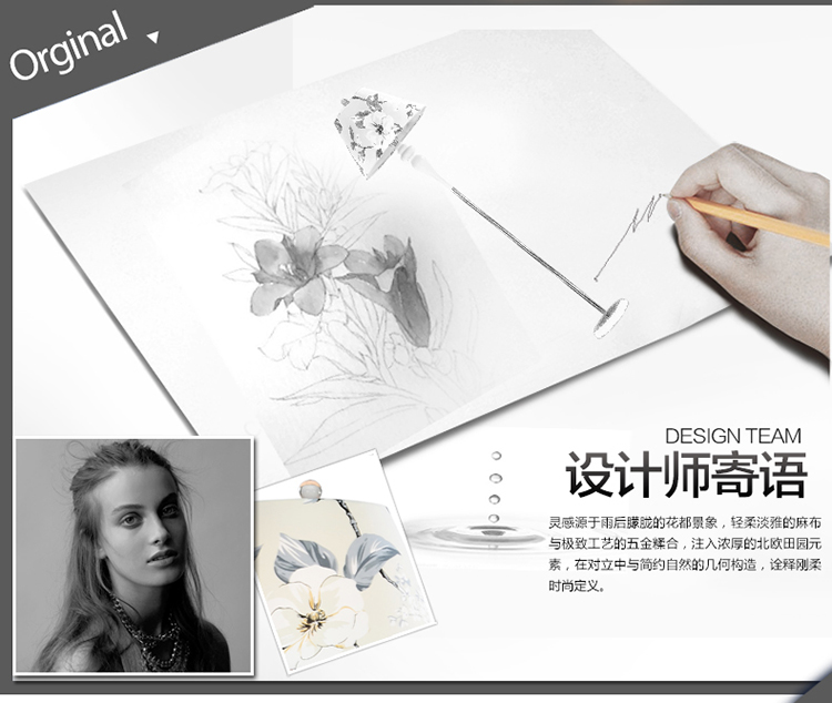 华艺灯饰 落地灯 卧室客厅书房布艺立式台灯具 LD07 1.6米高