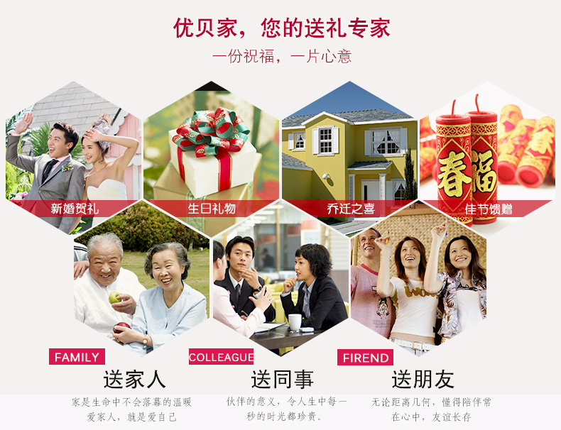 优贝家 欧式创意儿童相框 宝宝相片架婚纱照个性木质照片架摆台 心形(白色)4寸