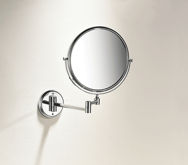 科固(kegoo)k06631 美容镜 浴室双面化妆镜子 壁挂折叠伸缩放大镜