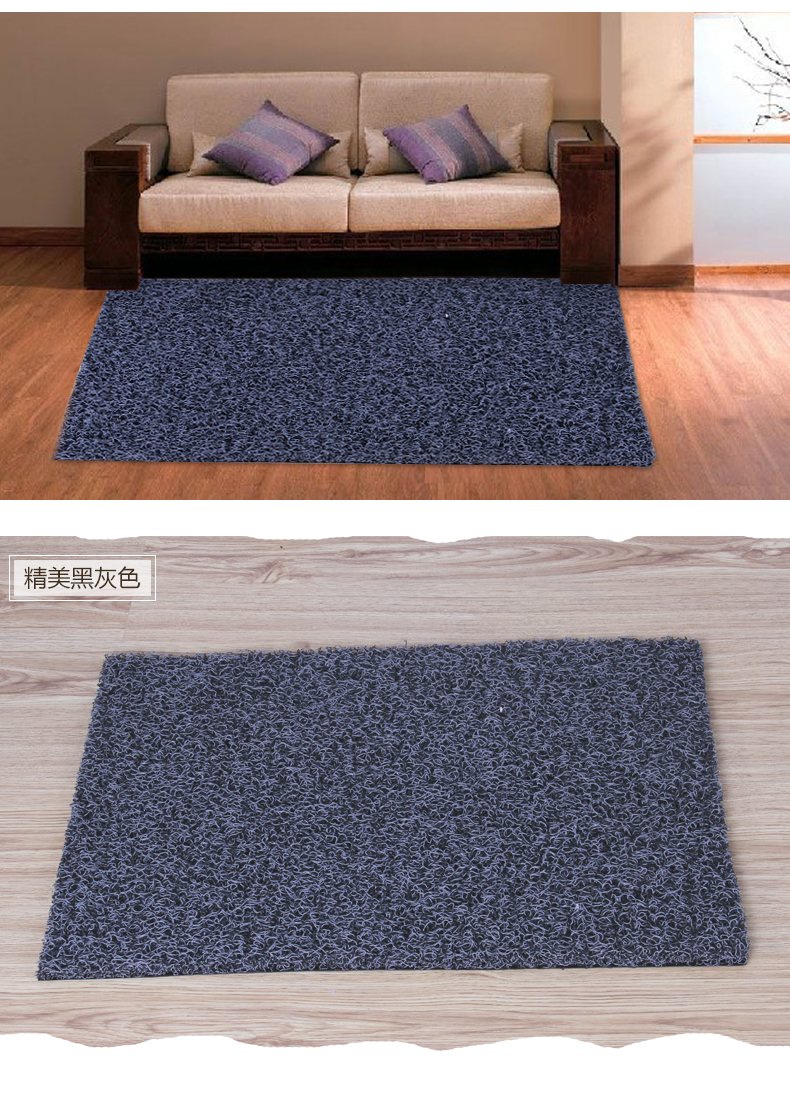 地垫丝圈门垫进门入户门厅塑料地毯垫脚垫定制浴室门口pvc免洗防滑垫 深红色 600MMx1000MM