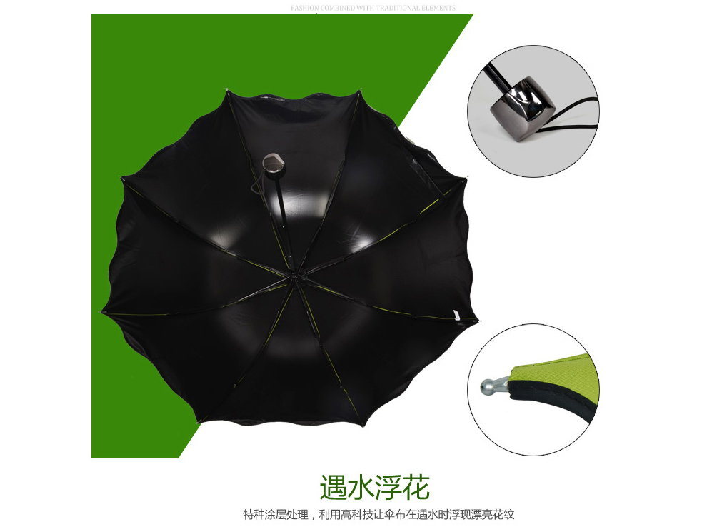 
                                        韩国遇水开花晴雨伞两用折叠创意女太阳伞防紫外线小黑伞轻巧遮阳伞防晒黑胶情人节礼物 升级加厚零透光  俏丽粉                