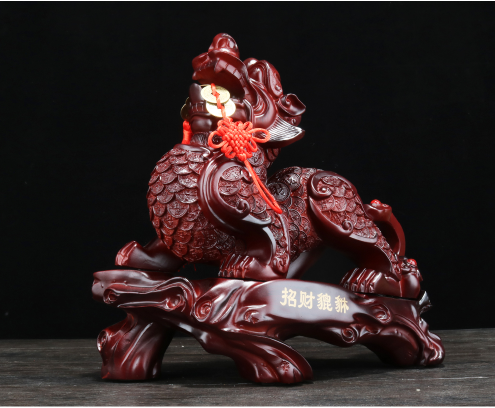开业礼品貔貅摆件一对 工艺品办公室办公桌摆设客厅酒柜家居装饰品
